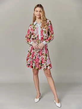 Apparalel Jacquard Knit Tiered Skirt