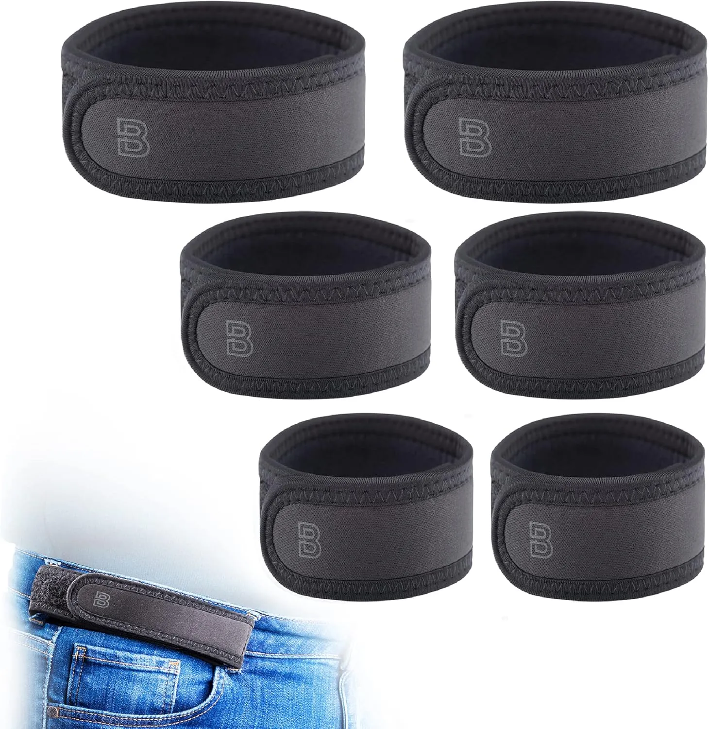 BeltBro Pro For Men  Next Generation BeltPro Buckle-Free Elastic Belt With Ultra-Soft Edge Padding - Fits 1.5 IN Belt Loops