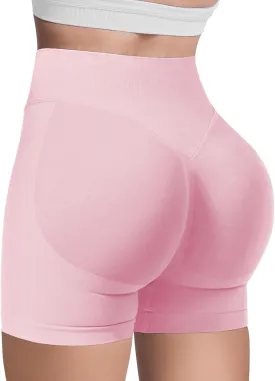 Butt Lifting Impact Shorts for Women Hidden Scrunch Booty Lift Gym Yoga Shorts Seamless Tummy Control 4.5"