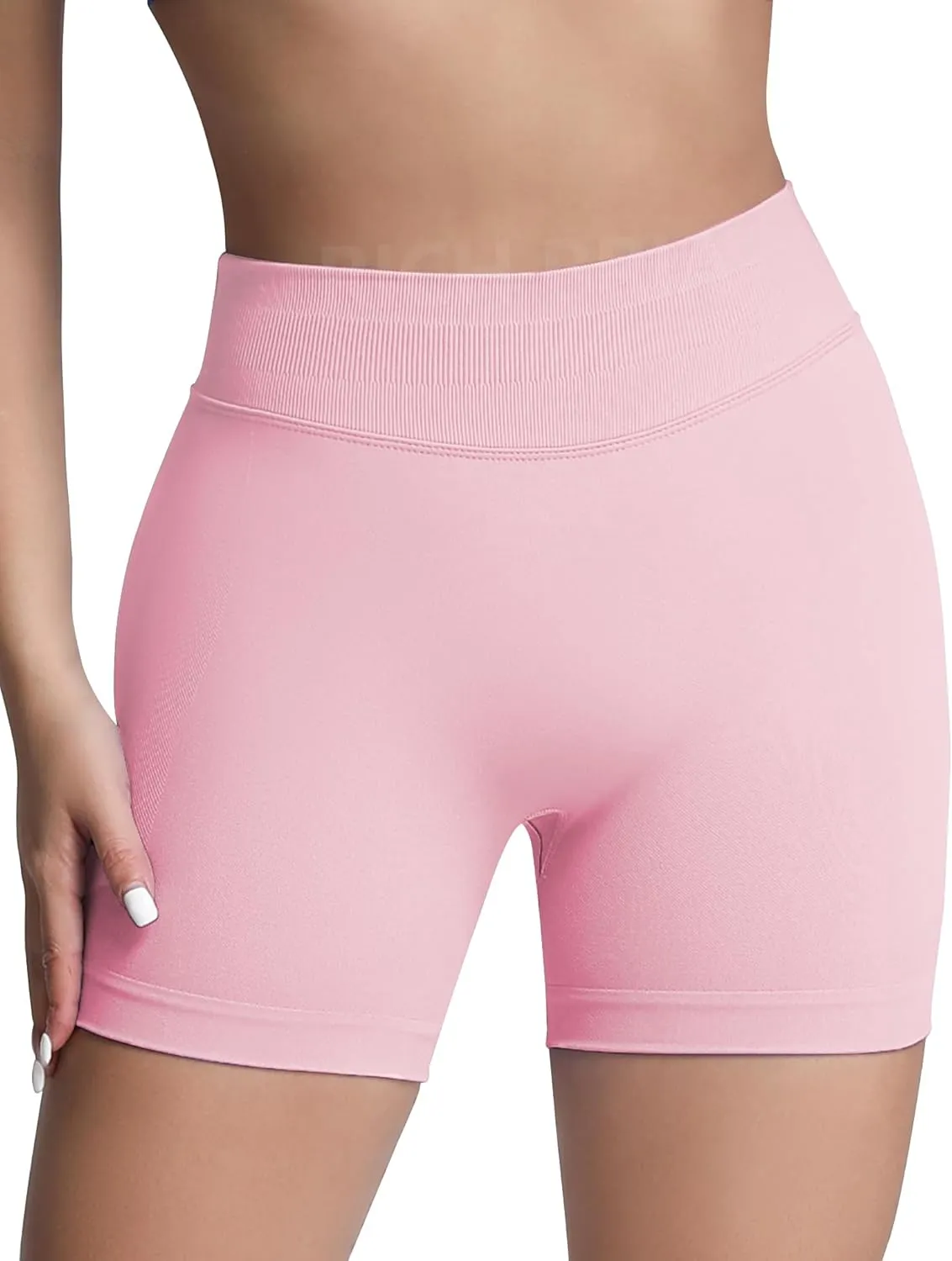 Butt Lifting Impact Shorts for Women Hidden Scrunch Booty Lift Gym Yoga Shorts Seamless Tummy Control 4.5"