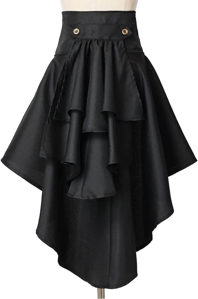 COSDREAMER Steampunk Women's Skirts Waist Belt for Women Ruffles Pirate Corset Costumes
