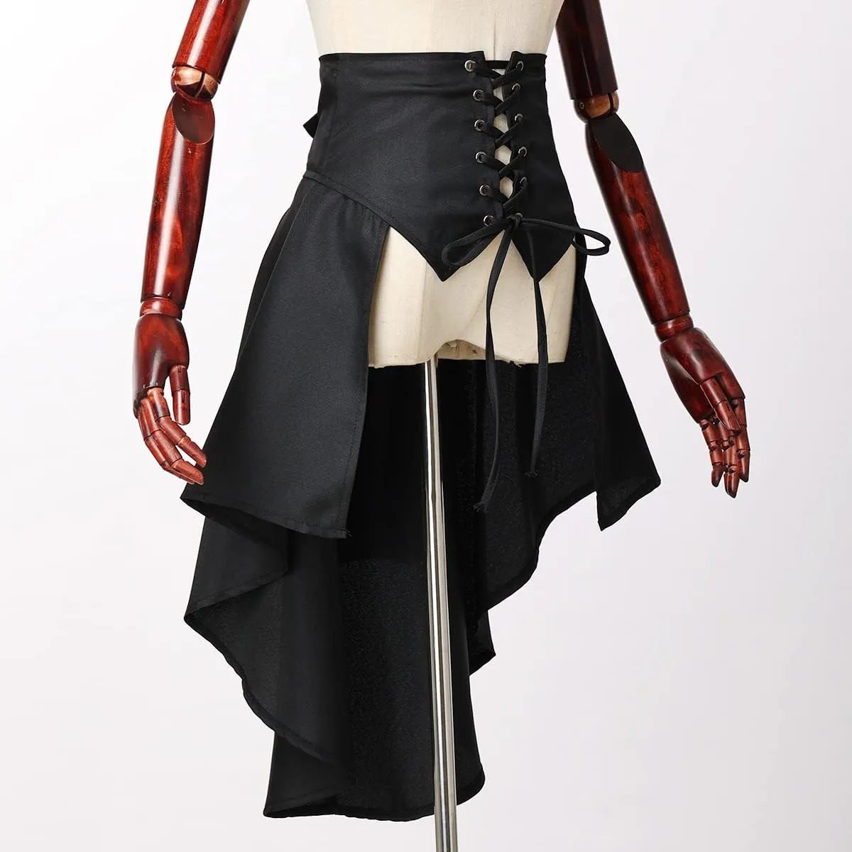 COSDREAMER Steampunk Women's Skirts Waist Belt for Women Ruffles Pirate Corset Costumes