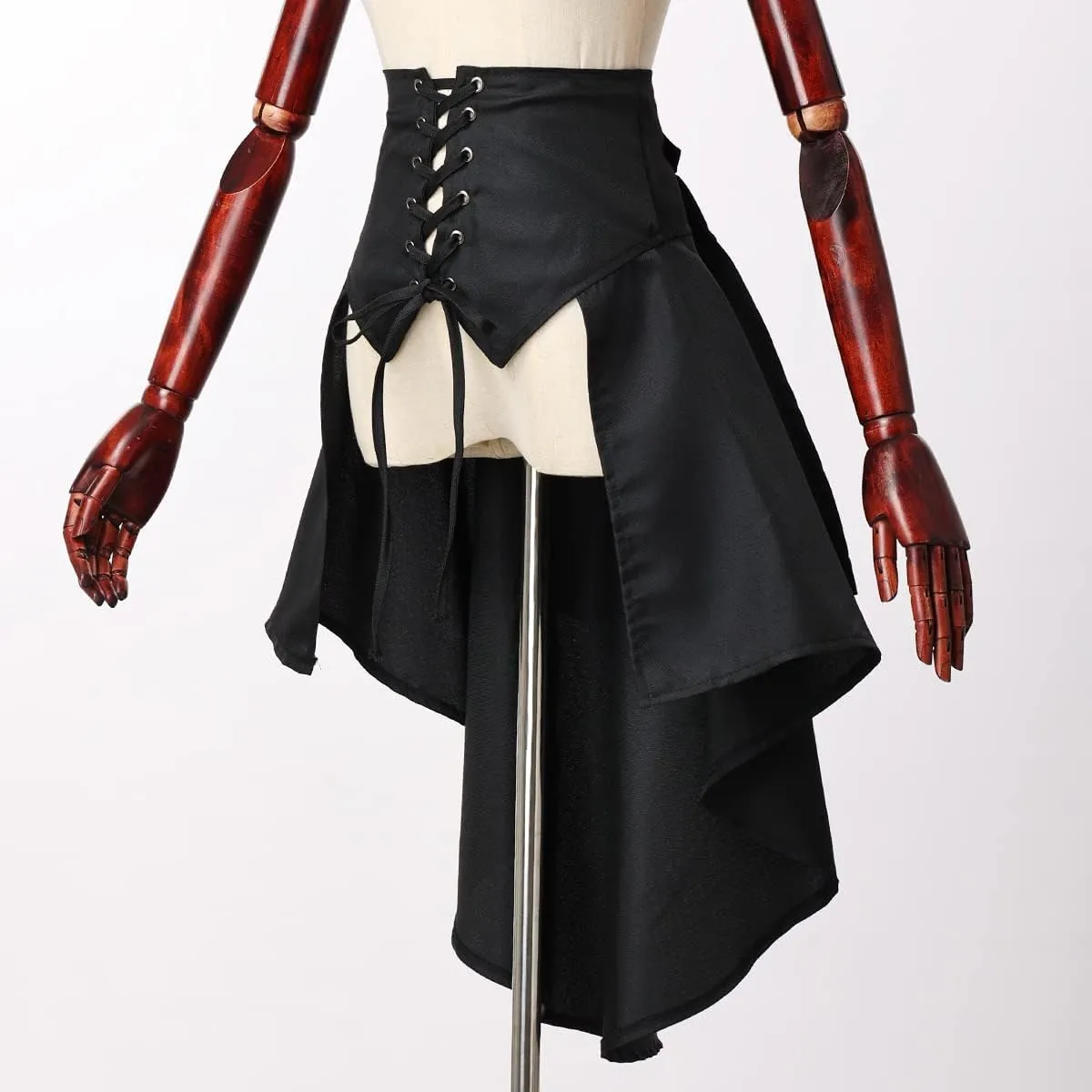 COSDREAMER Steampunk Women's Skirts Waist Belt for Women Ruffles Pirate Corset Costumes