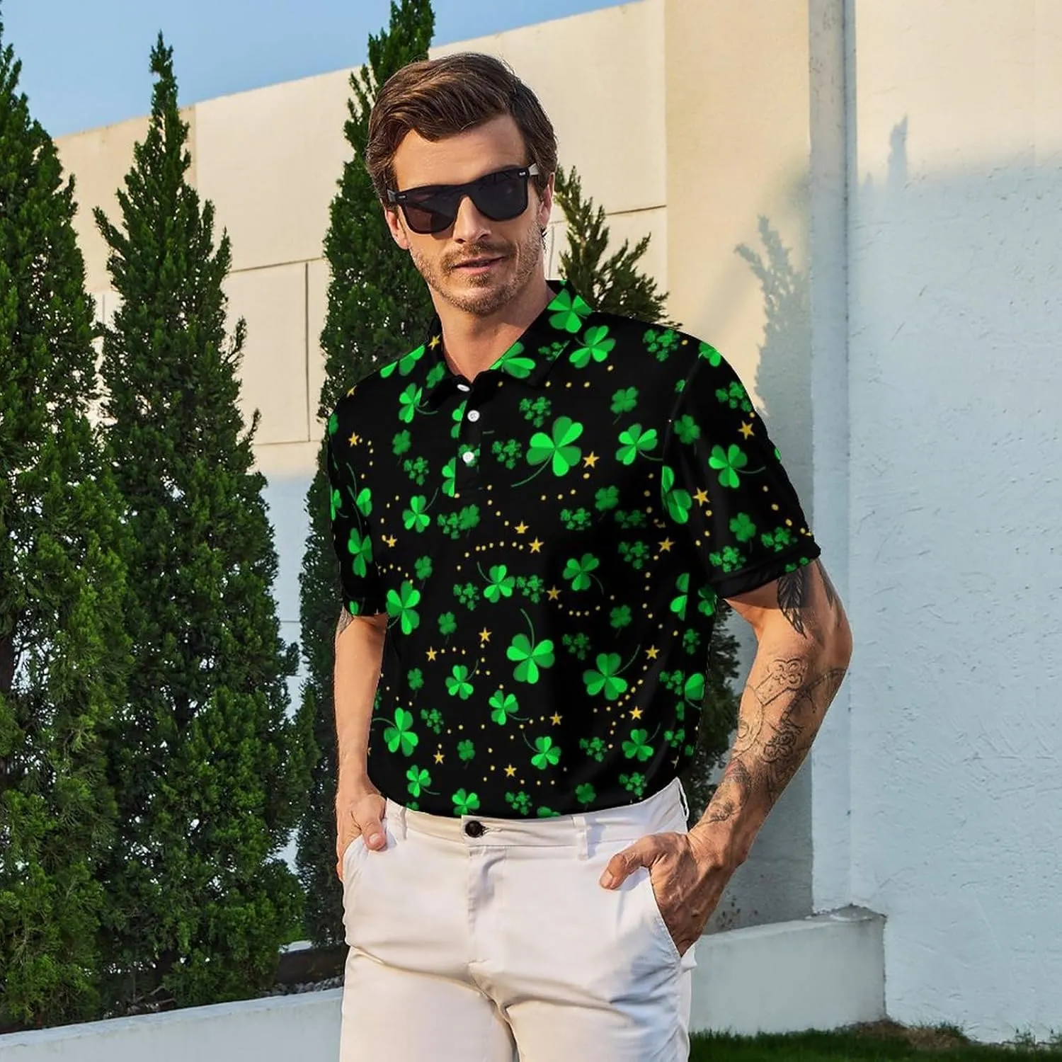 Funny Polo Shirt for Men Golf Shirts Short Sleeve Golf Polos Shirts Summer Shirt Golf Gifts