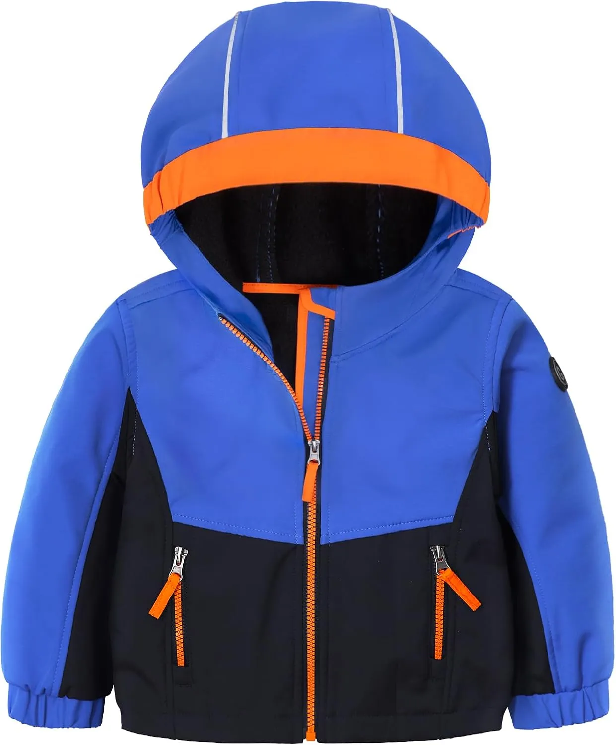 GEMYSE Toddler Boys Jacket Waterproof Baby Kids Windbreaker Jacket Fleece Toddler Coat Spring Fall Outerwear