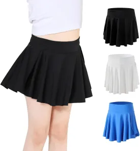 Skort Girls, Athletic Skirts for Tennis Golf, Butterfly Flowy Shorts for Kids, Shorts with Pocket